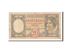 Banknote, French Somaliland, 20 Francs, 1941, EF(40-45)