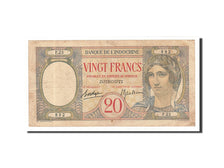 Billet, Côte française des Somalis, 20 Francs, 1941, TTB