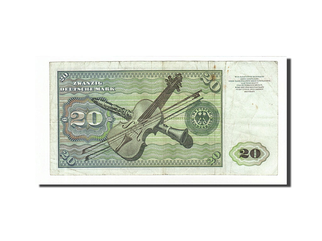 Banknote, GERMANY - FEDERAL REPUBLIC, 20 Deutsche Mark, 1977, 1977-06-01