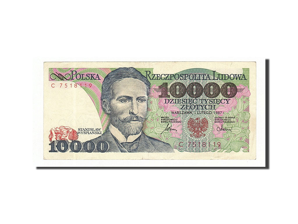 Poland, 10,000 Zlotych, 1987, KM #151a, 1987-02-01, EF(40-45), C7518119