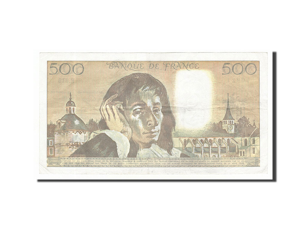 Billet, France, 500 Francs, 500 F 1968-1993 ''Pascal'', 1990, 1990-07-05, TB