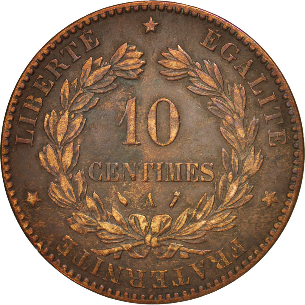 Coin, France, Cérès, 10 Centimes, 1889, Paris, EF(40-45), Bronze, KM:815.1