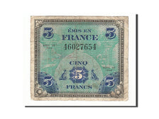 Banknote, France, 5 Francs, 1944 Flag/France, 1944, VF(20-25), Fayette:17.1