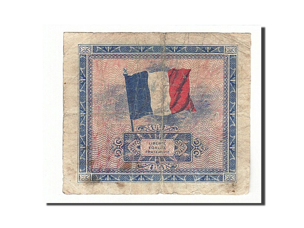 Banknote, France, 5 Francs, 1944 Flag/France, 1944, VF(20-25), Fayette:17.1