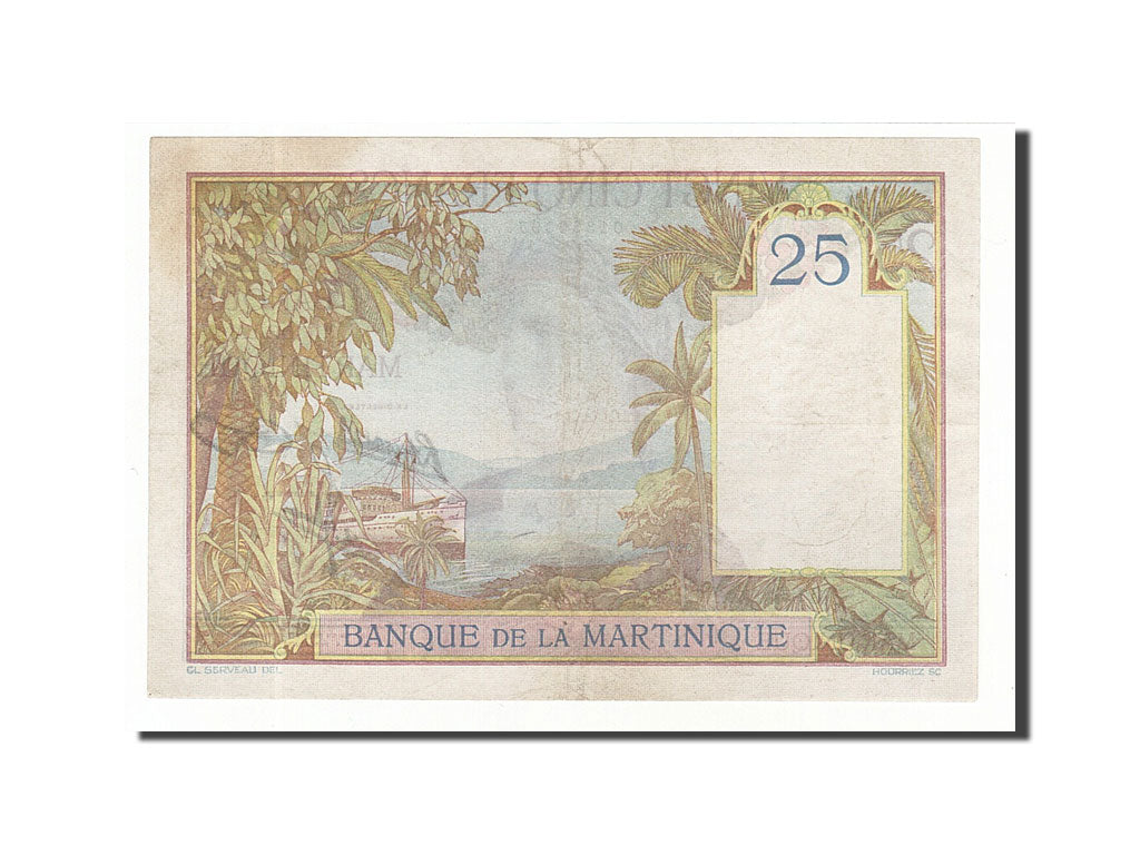 Billet, Martinique, 25 Francs, 1930, SUP