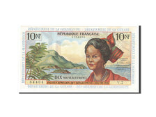Geldschein, French Antilles, 10 Nouveaux Francs, 1963, UNZ-