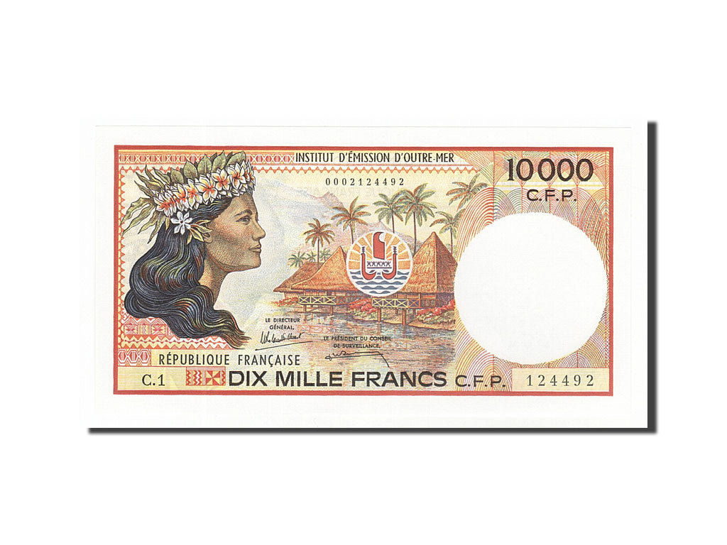 Territoires Français du Pacifique, 10 000 Francs CFP type 1985