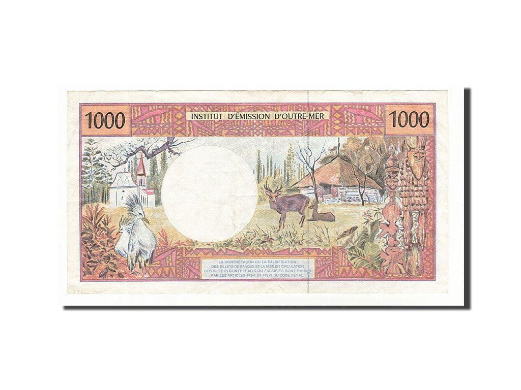 French Pacific Territories, 1000 Francs, 1996, AU(55-58)