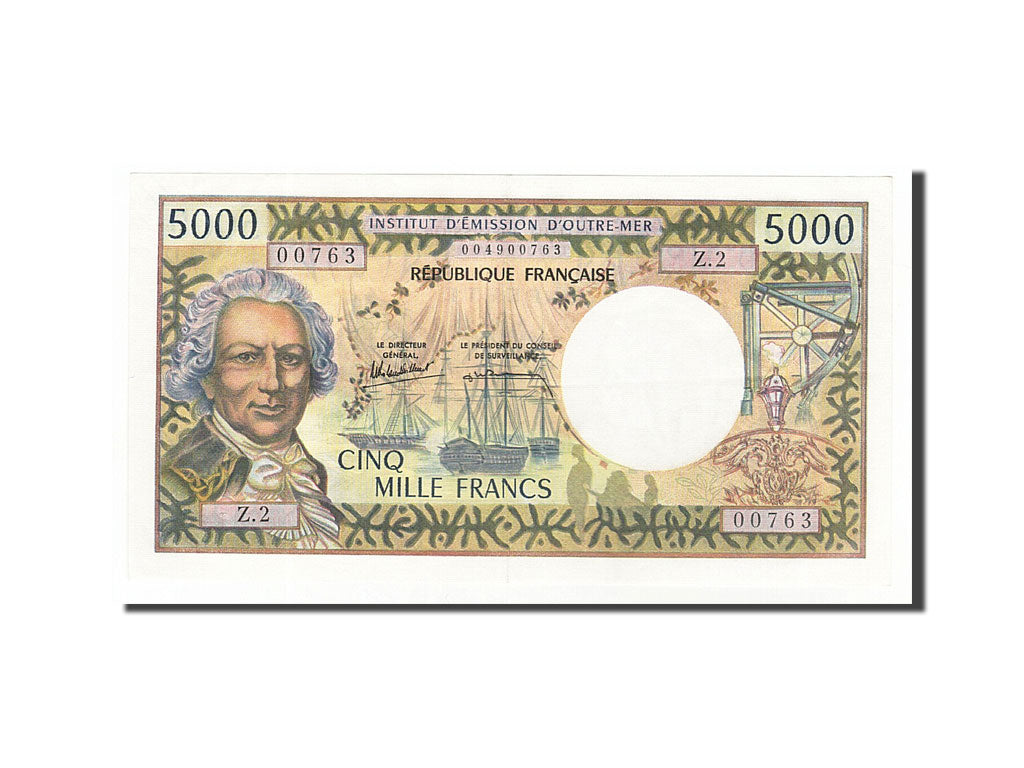 Tahiti, 5000 Francs, 1985, KM #28d, UNC(60-62), Z.2