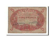Biljet, Guadeloupe, 5 Francs, 1934, TB