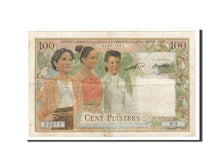 French Indo-China, 100 Piastres = 100 Kip, 1954, KM #103, EF(40-45), P.3