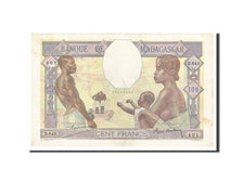 Banknote, Madagascar, 100 Francs, 1937, AU(55-58)