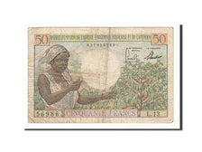 French Equatorial Africa, 50 Francs, 1957, KM #31, VF(20-25), L.13