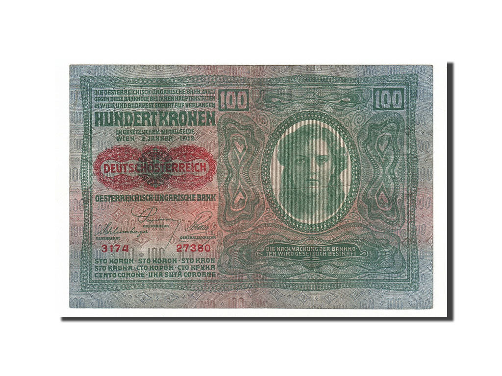 Autriche, 100 Kronen type 1919