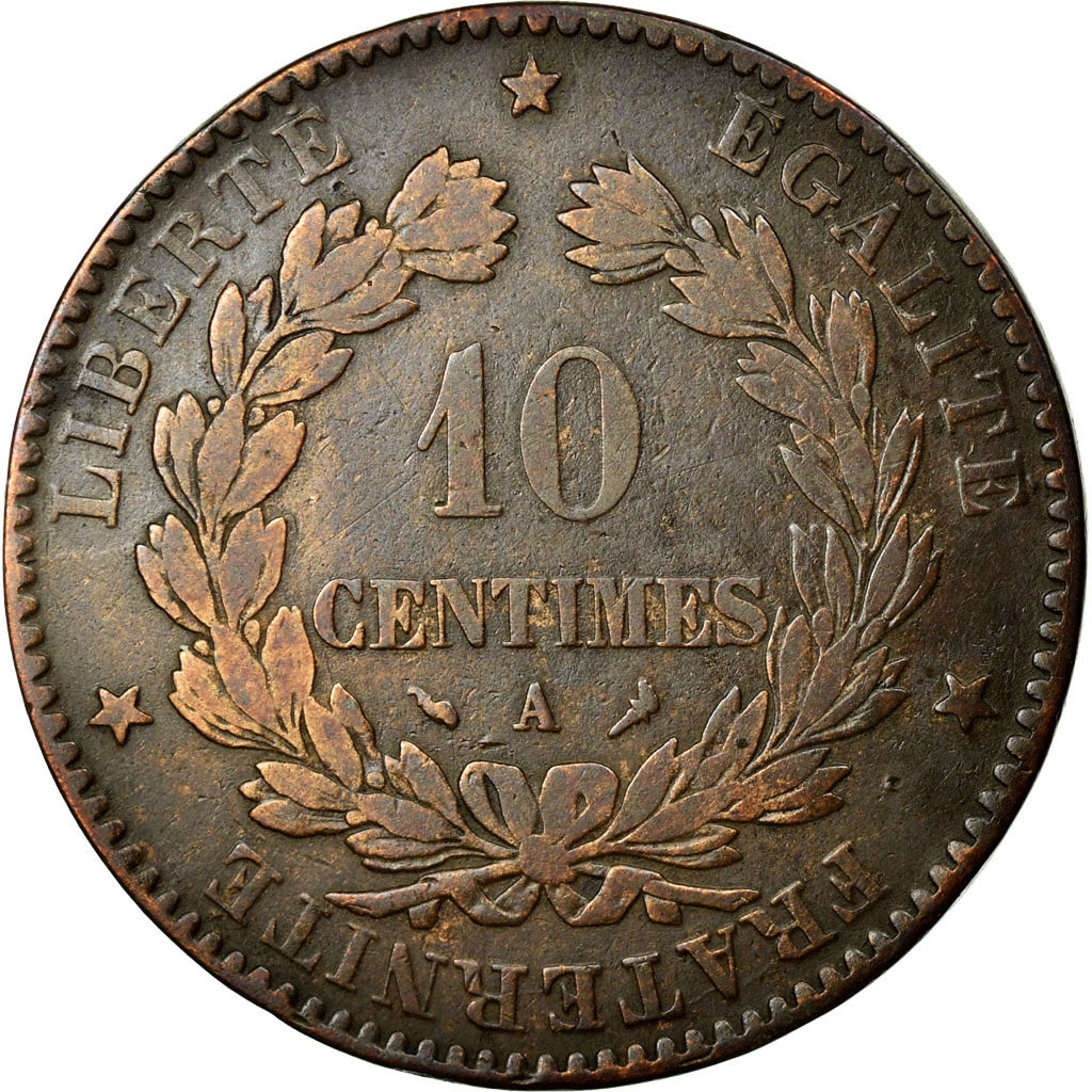 Monnaie, France, Cérès, 10 Centimes, 1897, Paris, TB+, Bronze, KM:815.1
