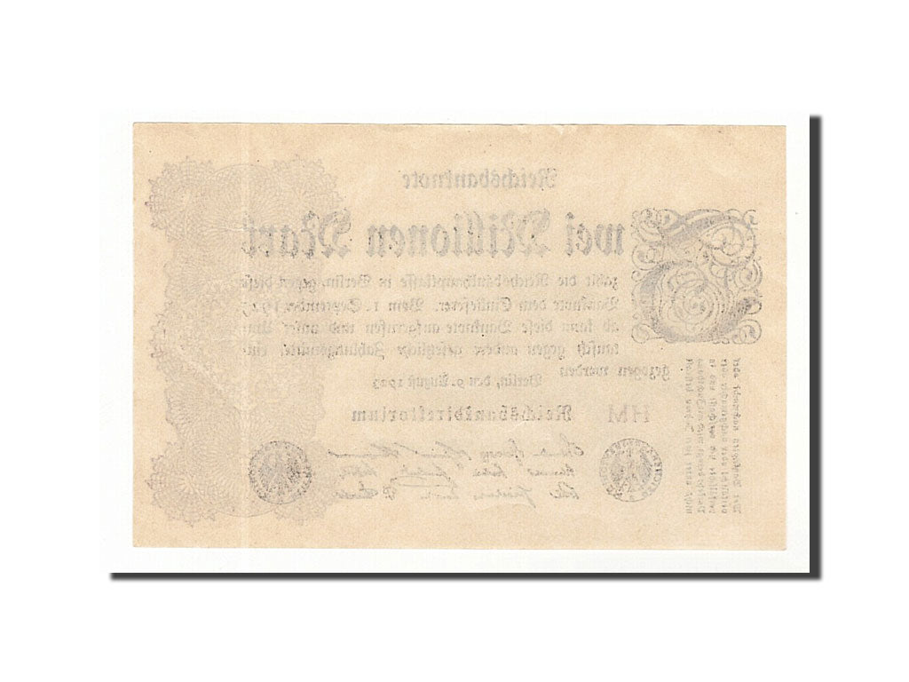 Geldschein, Deutschland, 2 Millionen Mark, 1923, 1923-08-09, VZ+