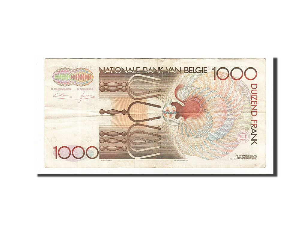 Banknote, Belgium, 1000 Francs, 1980, EF(40-45)