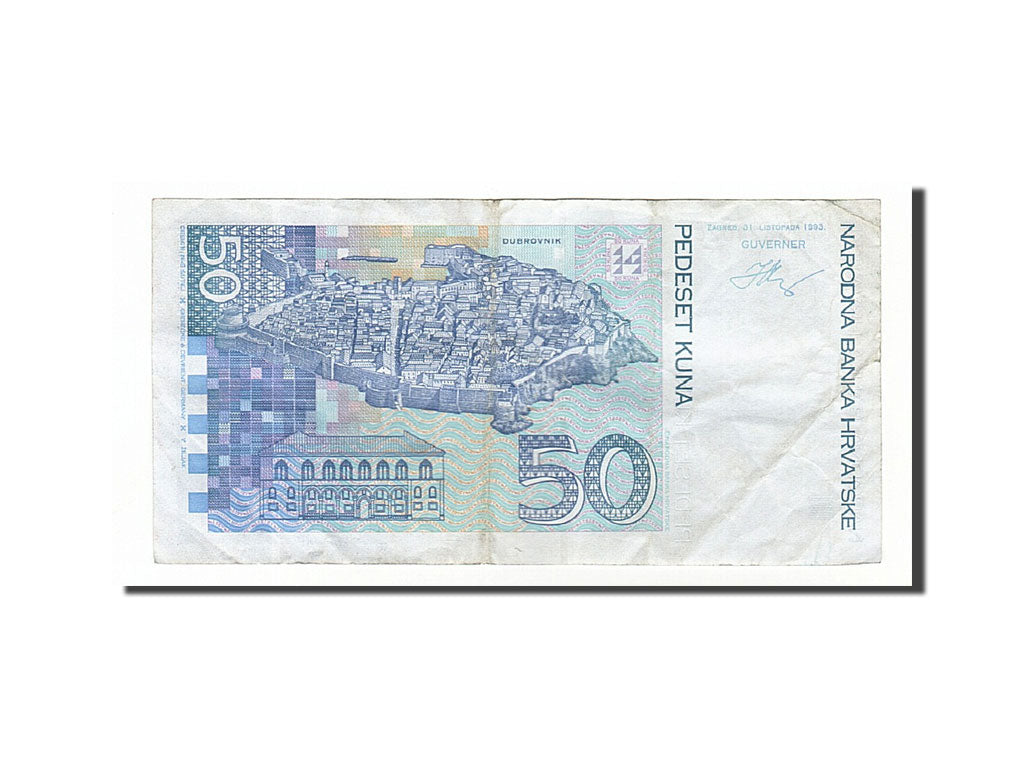 Croatia, 50 Kuna, 1993, KM #31a, 1993-10-31, EF(40-45), A2582402C