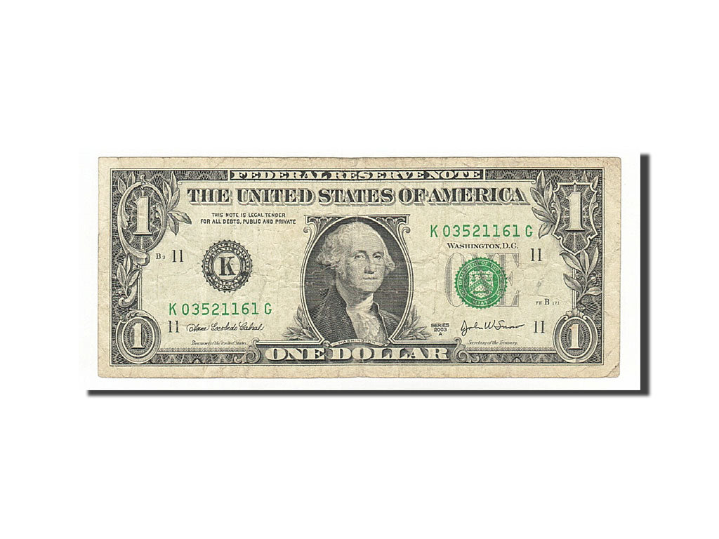 Banconote, Stati Uniti, One Dollar, 2003, MB+