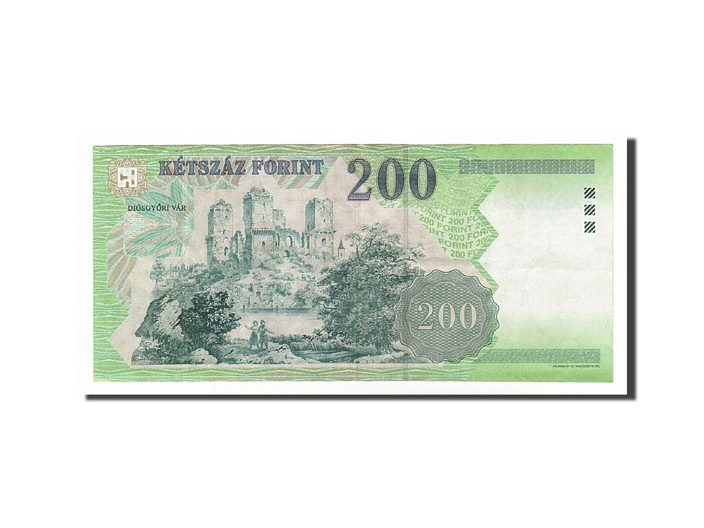 Hungary, 200 Forint, 2002, KM #187b, EF(40-45), FB6937897