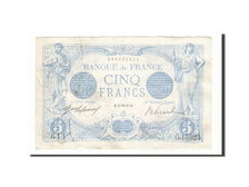 Banknote, France, 5 Francs, 5 F 1912-1917 ''Bleu'', 1917, 1917-01-15, AU(50-53)