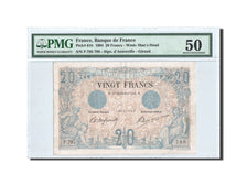 Geldschein, Frankreich, 20 Francs, 20 F 1874-1905 ''Noir'', 1904, 1904-09-26