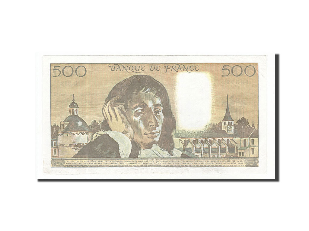 Banknote, France, 500 Francs, 500 F 1968-1993 ''Pascal'', 1991, 1991-01-03