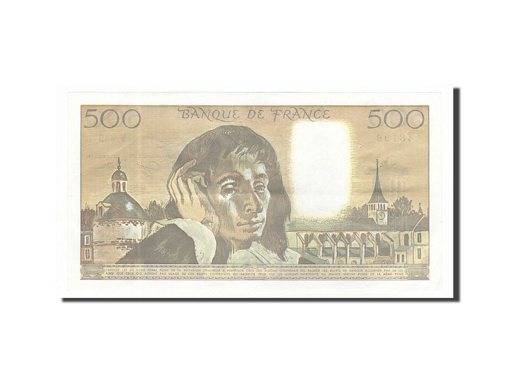 Banknote, France, 500 Francs, 500 F 1968-1993 ''Pascal'', 1991, 1991-01-03