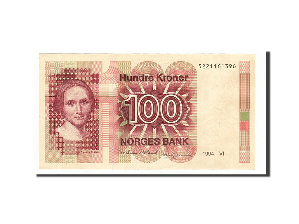 Banknote, Norway, 100 Kroner, 1994, AU(55-58)