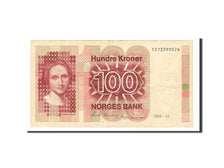Biljet, Noorwegen, 100 Kroner, 1993, TTB