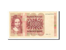 Banknote, Norway, 100 Kroner, 1993, AU(55-58)