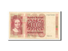 Billete, 100 Kroner, 1988, Noruega, MBC