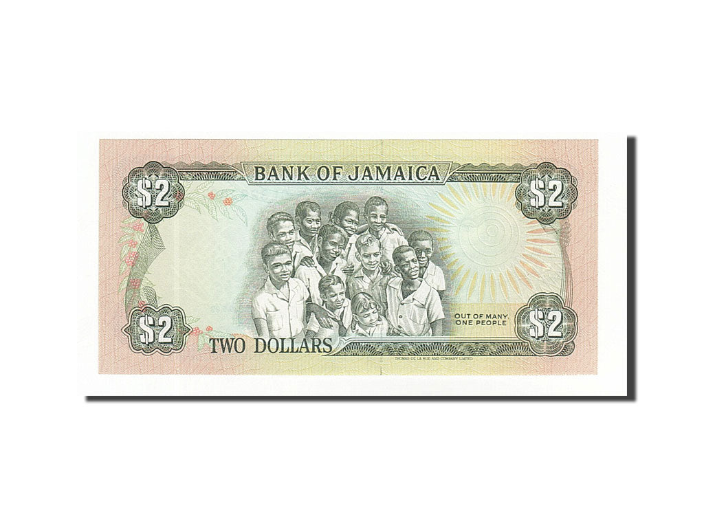 Banknote, Jamaica, 2 Dollars, 1992, 1992-05-29, UNC(65-70)