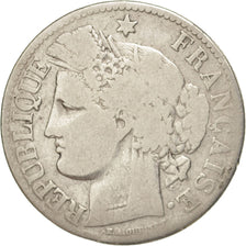 Francia, Cérès, 2 Francs, 1871, Paris, B+, Argento, KM:817.1, Gadoury:530