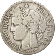 Coin, France, Cérès, 2 Francs, 1871, Bordeaux, F(12-15), Silver, KM:817.2
