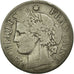 Moneda, Francia, Cérès, 2 Francs, 1871, Bordeaux, BC, Plata, KM:817.2