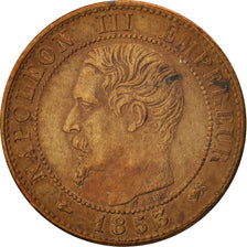 Moneta, Francia, Napoleon III, Napoléon III, Centime, 1853, Lyon, BB, Bronzo