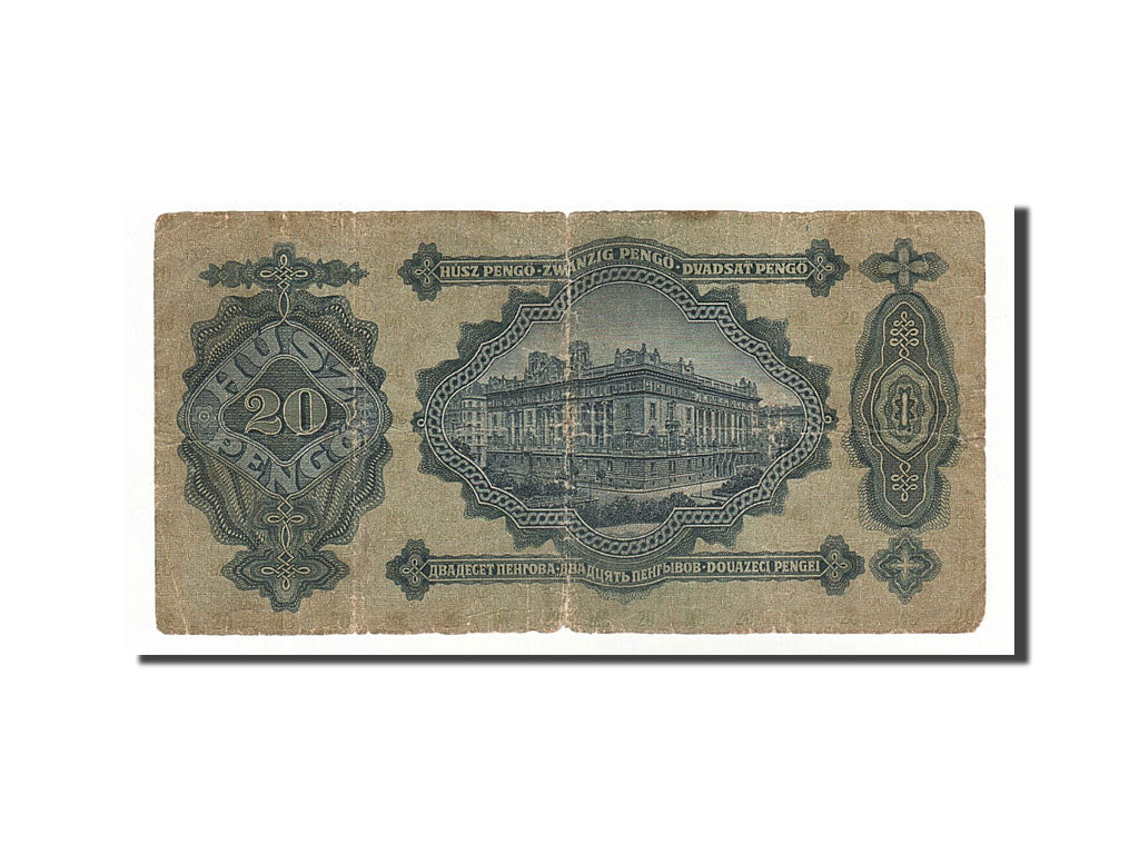 Hungary, 20 Pengö, 1930, KM #97, 1930-01-02, VG(8-10), C260 095239
