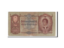 Hungary, 50 Pengö, 1932, KM #99, 1932-10-01, VG(8-10), D112 002702