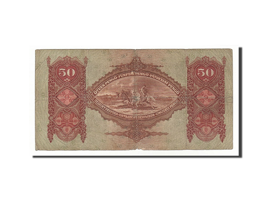 Hungary, 50 Pengö, 1932, KM #99, 1932-10-01, VG(8-10), D112 002702