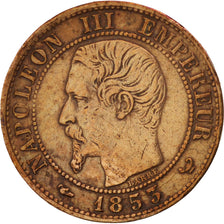 Frankreich, Napoleon III, Centime, 1853, Lille, VF(30-35), Bronze, KM 775.7