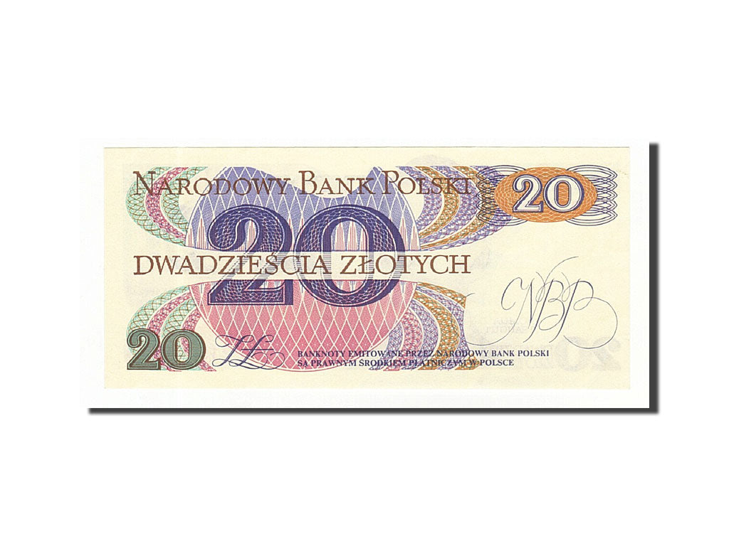 Banknote, Poland, 20 Zlotych, 1982, 1982-06-01, UNC(65-70)