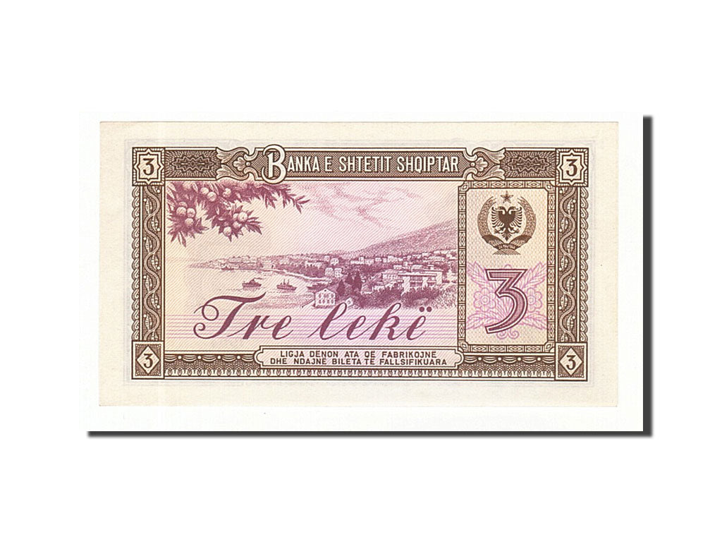 Albania, 3 Lekë, 1964, KM #34a, UNC(65-70), GA069011