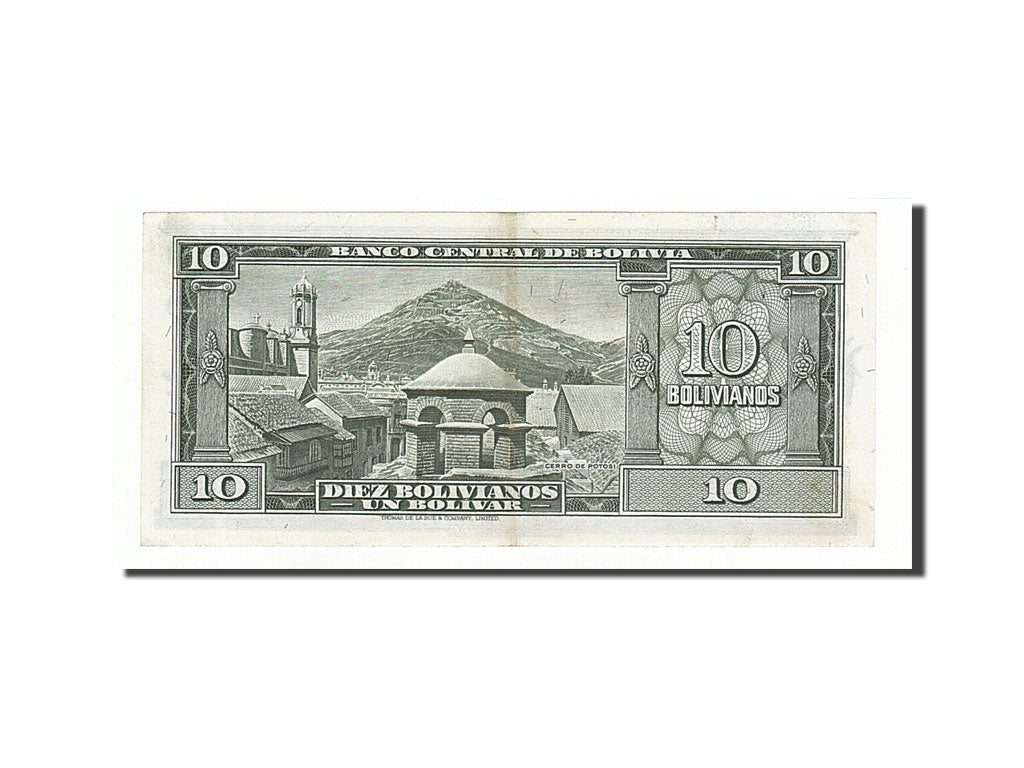 Bolivie, 10 Bolivianos type De Sucre