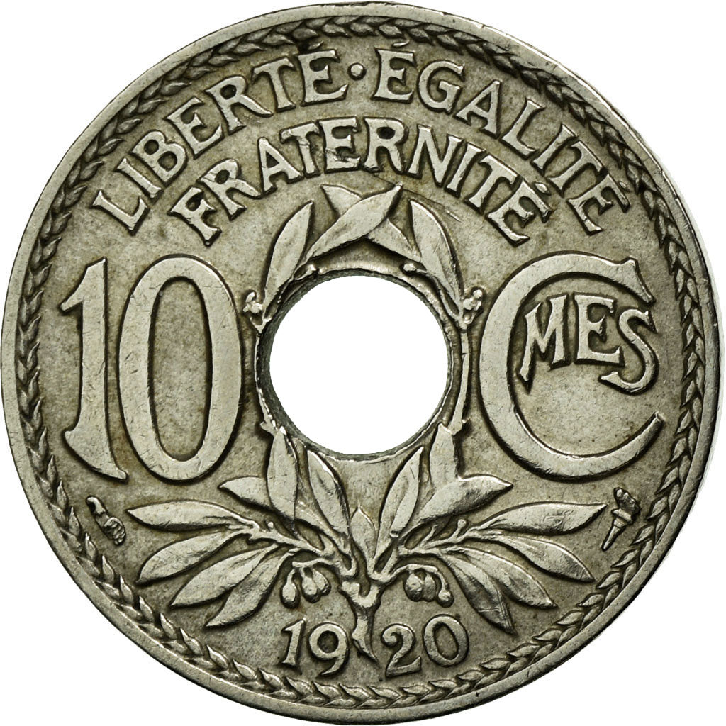 Coin, France, Lindauer, 10 Centimes, 1920, EF(40-45), Copper-nickel, KM:866a