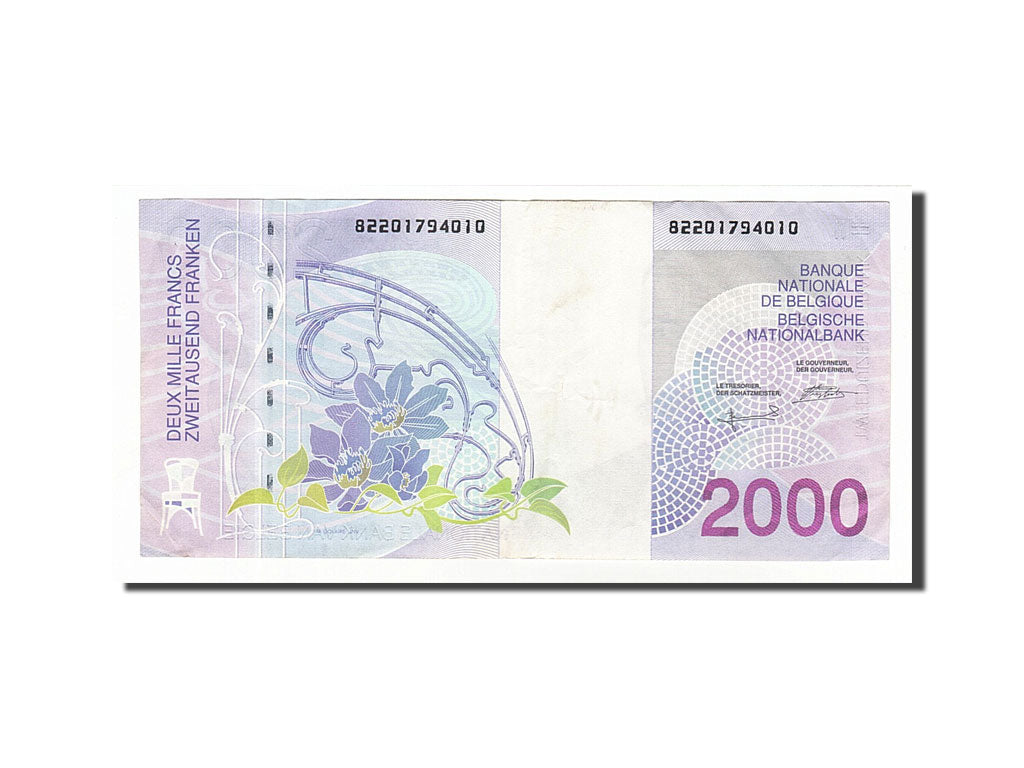 Belgium, 2000 Francs, 1994, KM #151, AU(50-53), 82201794010