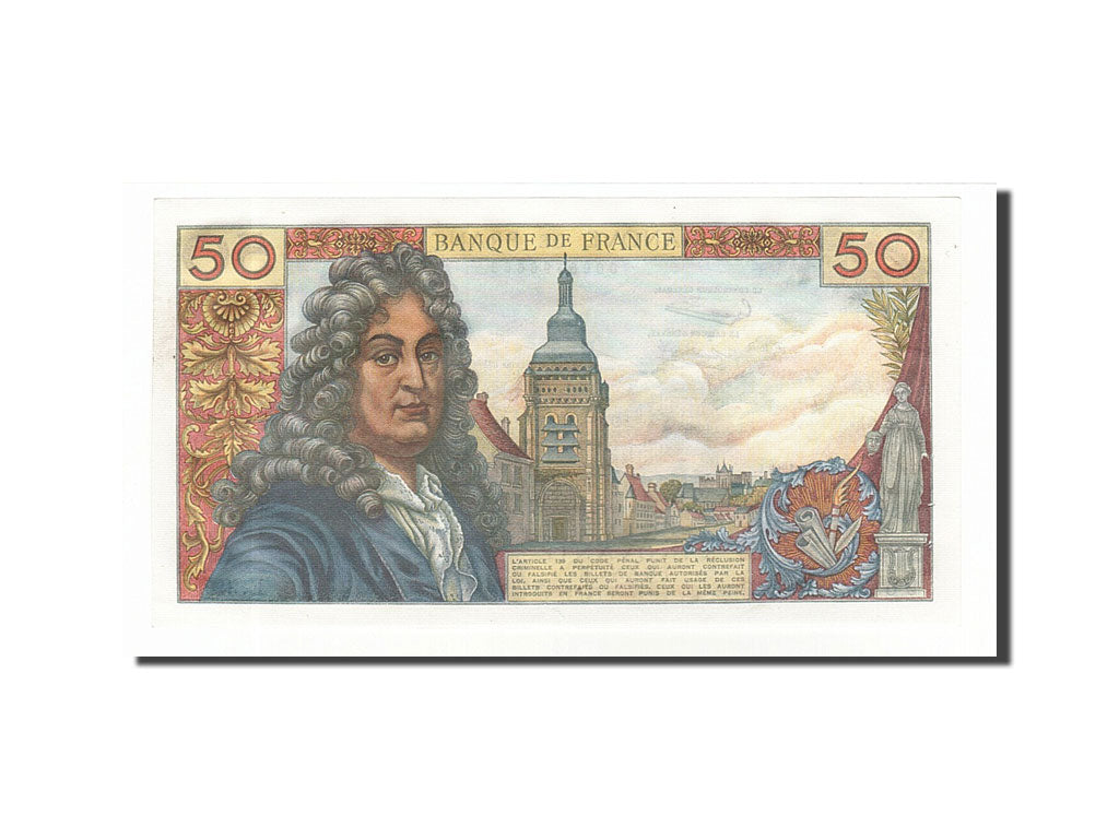 Banknote, France, 50 Francs, 50 F 1962-1976 ''Racine'', 1962, 1962-12-06