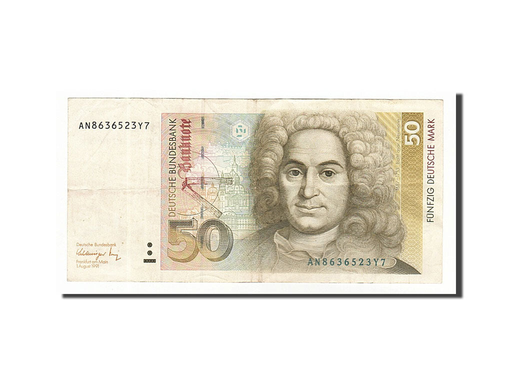 Germany - Federal Republic, 50 Deutsche Mark, 1991, KM #40b, 1991-08-01,...