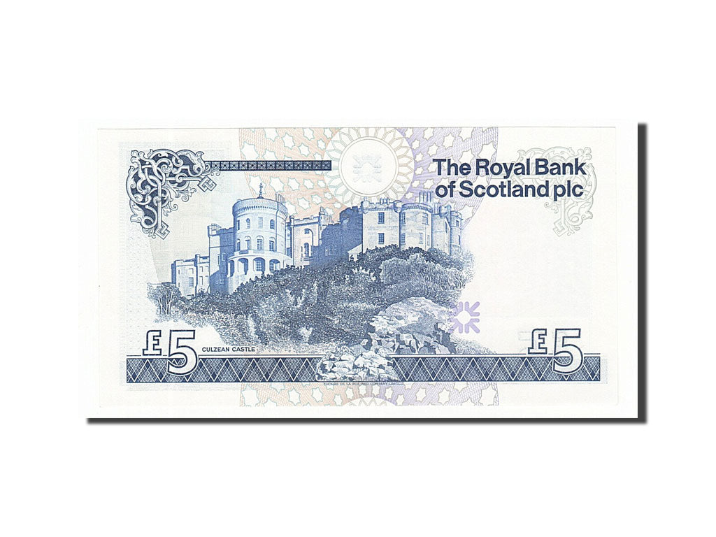 Scotland, 5 Pounds, 1987, KM #347a, 1987-03-25, UNC(65-70), A/6 809174