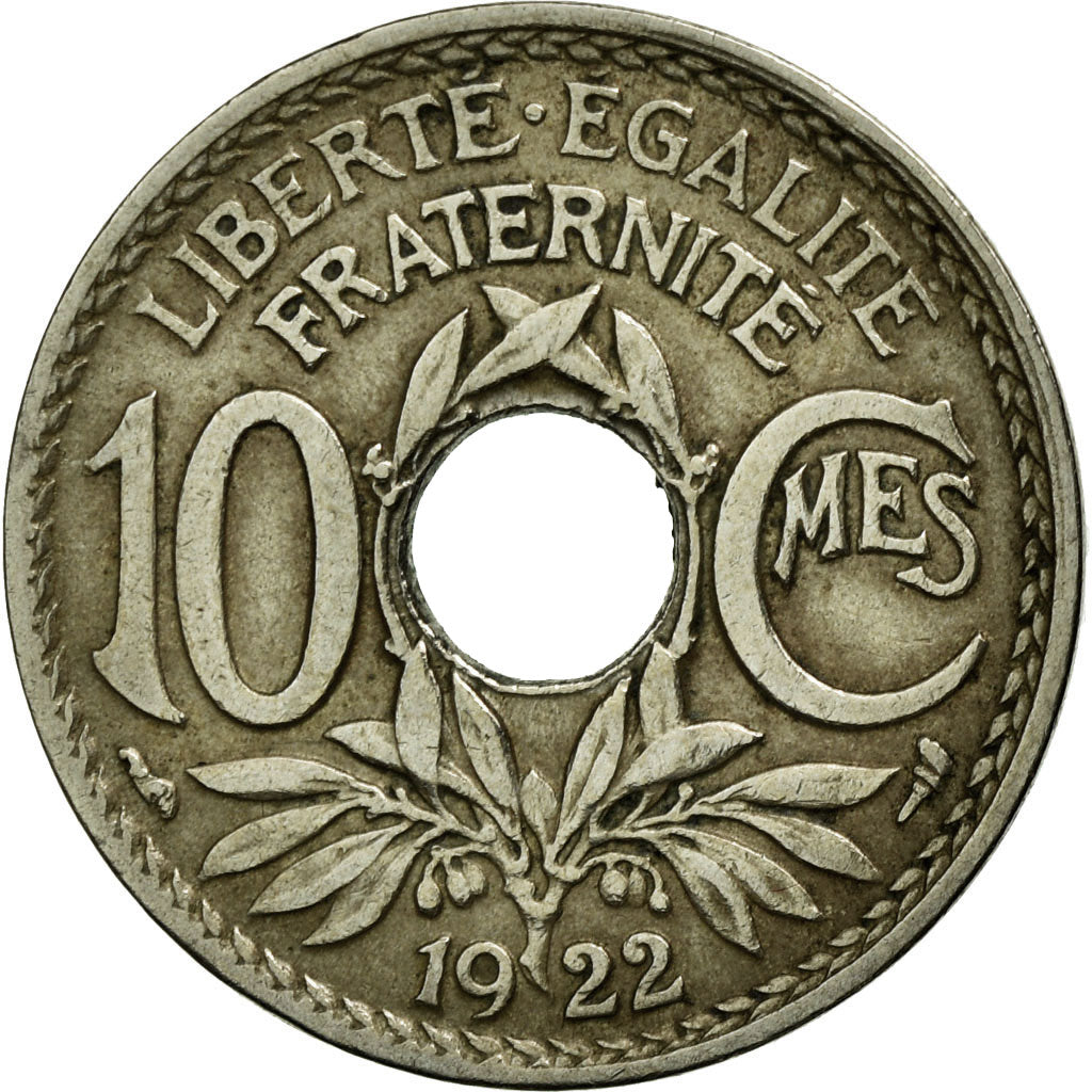 Coin, France, Lindauer, 10 Centimes, 1922, EF(40-45), Copper-nickel, KM:866a